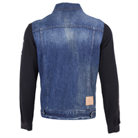 Veste en jean pour homme sur mesure avec col en fourrure intégral, nouveau design, 100% coton, veste de course pour l'hiver