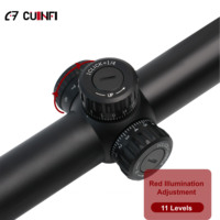 Lunette de tir tactique compacte longue portée 3-9x40 SFP HD en alliage d'aluminium avec verre, 11 niveaux d'éclairage rouge, tube de 30 mm, antichoc