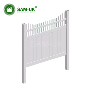 Tấm Hàng Rào Nhự<span class=keywords><strong>a</strong></span> Pvc 8ft Ngoài Trời Chống Tia Cực Tím Và Dễ Lắp Ráp SAM-UK Màu Trắng Với Giá Rẻ - Product Image 6