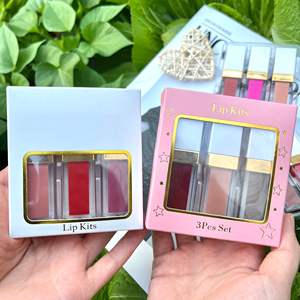 Juego de barras de labios mate, líquido, bajo MOQ, brillo de labios con juego de delineador de labios - Product Image 3