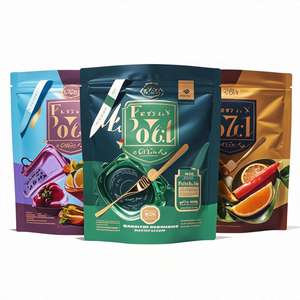 Sacs d'emballage Mylar à fermeture éclair, imprimés sur mesure, petits, 3x4, en plastique, étanches à l'humidité, pour bonbons comestibles, biscuits, aliments pour animaux de compagnie - Product Image 2