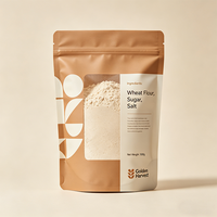 Sachet refermable écologique en PE, thermoscellable, pour aliments pour animaux de compagnie