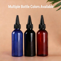 Bouteille en PET de 300 ml pour lotion cosmétique, gel capillaire, thé, avec bouchon à bec verseur, emballage personnalisé et impression sérigraphique 20/50/60/100/120 ml