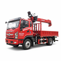 Camión Grúa Móvil Diésel Dongfeng 4*2 de 8 Toneladas con Pluma Telescópica y Equipo de Elevación Hidráulico para Ingeniería Municipal