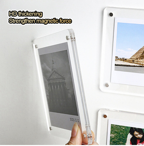 Couple Home <span class=keywords><strong>DIY</strong></span> ảnh Tường Nam châm tủ lạnh Sticker 3 inch thẻ nhỏ hiển thị từ <span class=keywords><strong>acrylic</strong></span> khung hình - Product Image 5