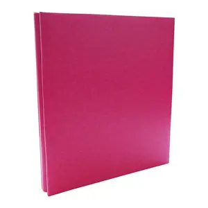 500 fotos álbum de fotos 4x6 "Hot Pink PU Leather Cover Slip em Post Bound Hot pink Pu couro álbum fábrica direta fotos do álbum