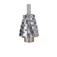Tête de coupe conique spirale robuste LIVTER 15*82*24*146*4T, tête de coupe conique indexable pour le travail du bois industriel