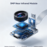 Módulo de Cámara de Infrarrojos Cercanos de 5MP, Módulo de Cámara de Visión Industrial CMOS NIR para Inspección por Visión Artificial