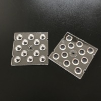 Lentille LED PC PMMA 50*50 mm 4 6 8 12 16 24 3535