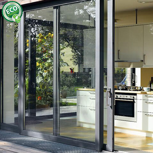Puerta Corredera Panorámica de Aluminio para Exteriores, de Alta Resistencia y Diseño Delgado, con Doble Acristalamiento, para Patio de Villa - Product Image 6
