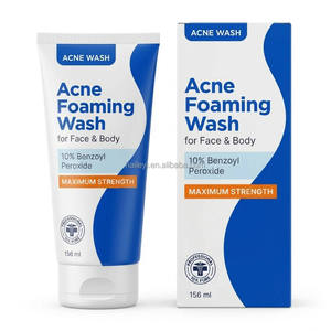 Limpiador Facial Espumoso con 10% de Peróxido de Benzoilo, Doble Uso, <span class=keywords><strong>Anti</strong></span>-Imperfecciones, Control de Grasa, Tratamiento para el Acné - Product Image 1