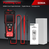 GVDA Multimeter LCD Digital 4-Digit Penguji Tegangan 4000 Counts 600V AC/DC Volt Meter NCV Urutan Fasa Auto Ranging