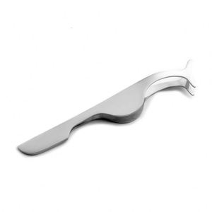 Pinzas Portátiles de Acero Inoxidable para Extensión de Pestañas con Punta Redondeada - Product Image 1