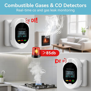 Détecteur de monoxyde de carbone et de fumée 4-en-1 avec alarme, télécommande et détection de température et d'humidité, modèle 2026 - Product Image 3