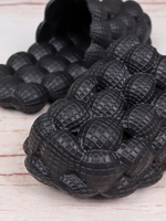 Pantoufles à bulles à plateforme tendance pour hommes, tongs confortables pour la maison avec semelle extérieure en EVA, légères pour l'été