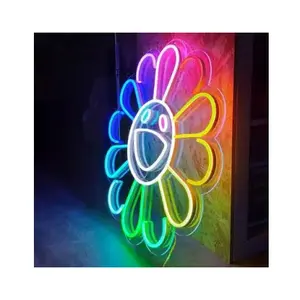 Flexible Power Supply Dc Wall Art Light Custom Open Luces Led Rgb Takashi Murakami Neon Sign