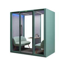 Nouvelle conception 2026 : Cabine de réunion de bureau portable, Pod d'intimité insonorisé avec réduction du bruit de 35 dB