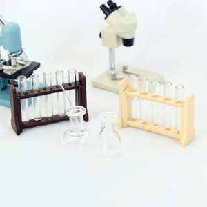 BTXIXI Juego de Tubos de Ensayo, Gotero y Vaso Medidor en Miniatura para Experimentos de Simulación, Modelo Mini OB11 - Product Image 1