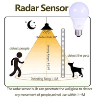 110V 220V E27 B22 3W 5W 7W 9W SKD Sensor de inducción de sonido inteligente infrarrojo PIR Sensor de movimiento bombilla LED, Sensor de movimiento bombilla LED