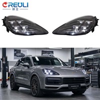 CREULI Lampu Depan Mobil LED Plug and Play Berkualitas Tinggi untuk Porsche Cayenne 9Y0 9YA 2018-2023 Upgrade