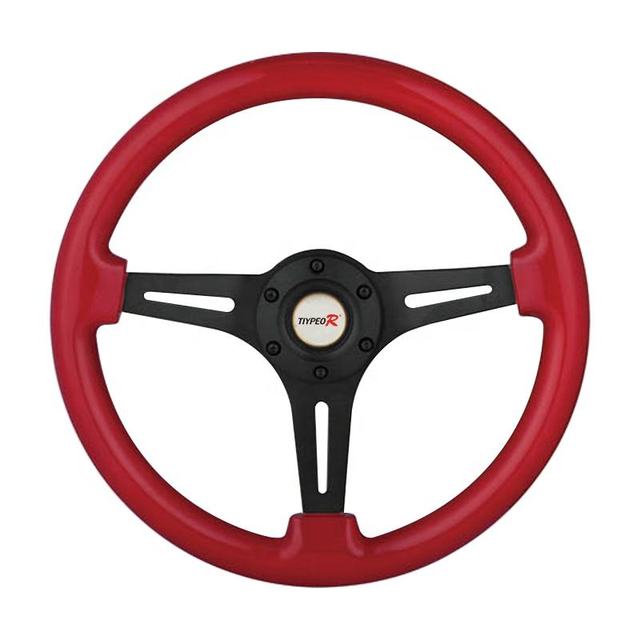 Personality Modified Car Steering Wheel 350MM Wood Vintage Universal Steering Wheel
