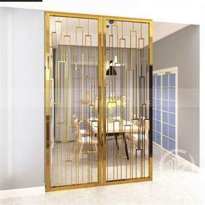 ANN012 Custom Multi-Functional Coated Contemporary Classic Modern Art Theme Durable Stainless Steel <b>Partition</b> <b>Screen</b> Hallway - Product Image 5