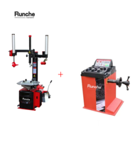 Machine à changer les pneus manuelle Runche R-FC avec bras d'assistance et équilibreuse combinée, force de démontage de la goupille 2500 kg, diamètre de roue max. 1040 mm - Vente chaude