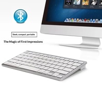 Clavier capacitif mini 10M exclusif transfrontalier pour téléphone portable, sans fil, français-anglais, 78 touches, rétroéclairé mat