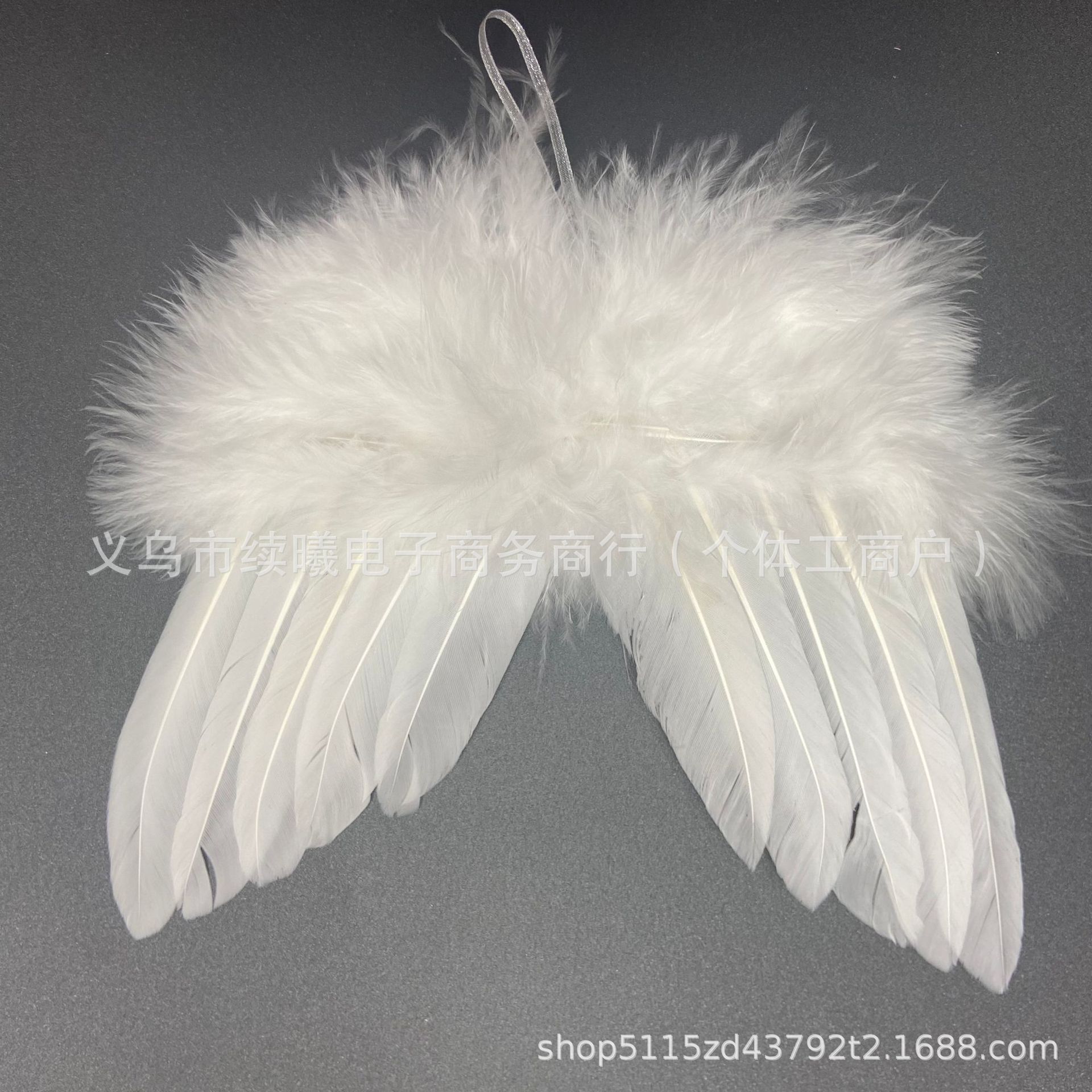 18x14 cm-white-christmas wing pendant