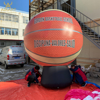 Ballon de basket gonflable géant, ballon de basket gonflable décoratif d'extérieur à vendre