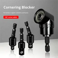 Adaptador de cabeza de enchufe cromado personalizable, 3 uds., adaptador de vástago hexagonal de cuentas de conversión para 1/2 1/4 3/8 adaptador de enchufe de taladro eléctrico OEM