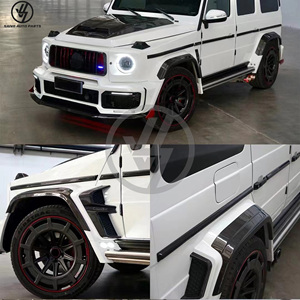Kit de Carrocería Estilo R para Auto de Carreras W463 G500 G63, Nuevo, PP+Carbono Seco, Acabado Brillante, Tejido Twill, Envasado al Vacío, Parachoques Delanteros/Traseros para G 1993-2018 - Product Image 5