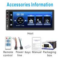 Autoradio 6,86 pouces 1 DIN MP5 sans fil CarPlay Android Auto F133B Lecteur MP5 Bluetooth CarPlay Lecteur vidéo MP5 pour voiture