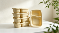 Nouvelle Arrivée 2026 : Boîte à Bento en Bambou pour Restaurant, 2, 3, 4 ou 5 Compartiments, Biodégradable avec Couvercle