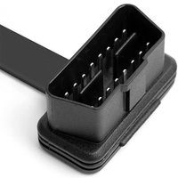 OBD 2 ذكر إلى أنثى تمديد الشريط كابل تشخيص 16 دبابيس متصلة كابل تمديد OBD2