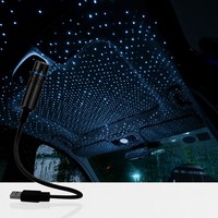 USB Araç Yıldızlı Gökyüzü Işık Projektörü Tavan Ortam Lambası İç Mekan Atmosfer Aydınlatması