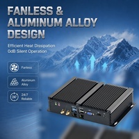 Nouveau mini PC industriel avec processeur Intel I3/I5/I7, double emplacement DDR4, SSD+HDD, sans ventilateur, écran LCD VGA HD, Windows 10 pour le contrôle industriel