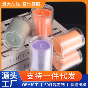 Bougies colorées à basse température aux huiles essentielles, forme cylindrique, pour le yoga, la méditation, la Saint-Valentin, durée de 7 à 15 jours - Product Image 5