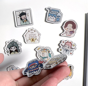 Venta al por mayor de acrílico personalizado foto imanes baratos promocionales nevera recuerdos de proveedor de China - Product Image 1