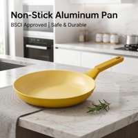 Poêle en aluminium pressé durable, revêtement antiadhésif écologique, base à induction, vente en gros, personnalisable, 20, 24, 28 cm, poêle à frire en aluminium