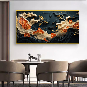 Ánh sáng màu sắc sang trọng bức tranh trừu tượng pha lê sứ trang trí phòng khách chức năng treo tường nghệ thuật - Product Image 2