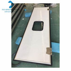 Porte <span class=keywords><strong>de</strong></span> circulation métallique à double action commerciale avec pare-chocs en caoutchouc anti-collision - Product Image 3