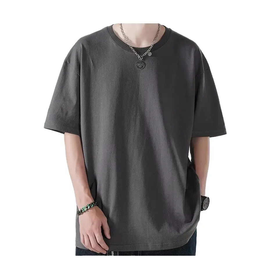 新中国メーカー競争力のあるルーズシャツ半袖価格通気性半袖コットンTシャツ