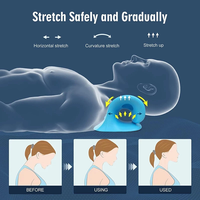 Cou et Épaule Relaxeur Dispositif De Traction Cervicale Chiropratique Oreiller De Massage Du Cou Correcteur De Courbe D'alignement De La Colonne Cervicale