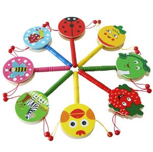 Popular Wooden Rattle <b>Drum</b> Traditional Wooden <b>Toy</b> Wood Wave <b>Drum</b> Rattle Musical <b>Toy</b> For Kids - Product Image 4