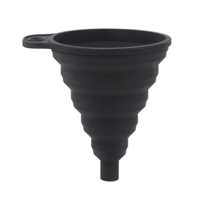 RS Home Kitchen Gadgets Food-Grade Silicone Funil com Silicone Dobrável Handle Household Liquid Dispenser Utensílios Acessórios - Product Image 6