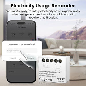 Module d'interrupteur intelligent WiFi 6 Avatto Tuya <span class=keywords><strong>Mini</strong></span>, signal robuste, plus grand nombre d'appareils, 16A, programmation, compatible <span class=keywords><strong>Google</strong></span> <span class=keywords><strong>Home</strong></span>, Alice, Alexa - Product Image 6