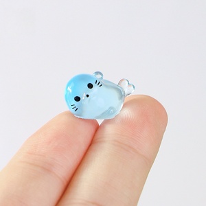 Pendentif porte-clés en résine animaux marins, haute luminosité, transparent, pour accessoires capillaires pour enfants, articles décoratifs de bureau DIY, qualité usine - Product Image 2