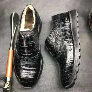 Goodyear, zapatos de marca a la moda para hombre, <span class=keywords><strong>zapatillas</strong></span> informales de piel de cocodrilo para hombre, <span class=keywords><strong>zapatillas</strong></span> de deporte de invierno con piel de cocodrilo, zapatos de moda de lujo para hombre - Product Image 6