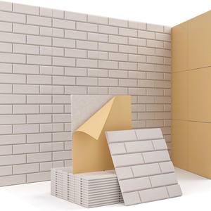 Isolation phonique en feutre de laine, photo de fond, mur, absorption acoustique auto-adhésive et réduction du bruit décoration de la maison - Product Image 1